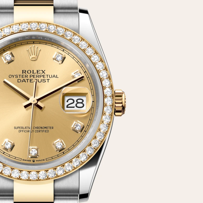Rolex Datejust in Yellow Rolesor - combination of Oystersteel and yellow gold, M126283RBR-0004 - Rolex Boutique San Jose