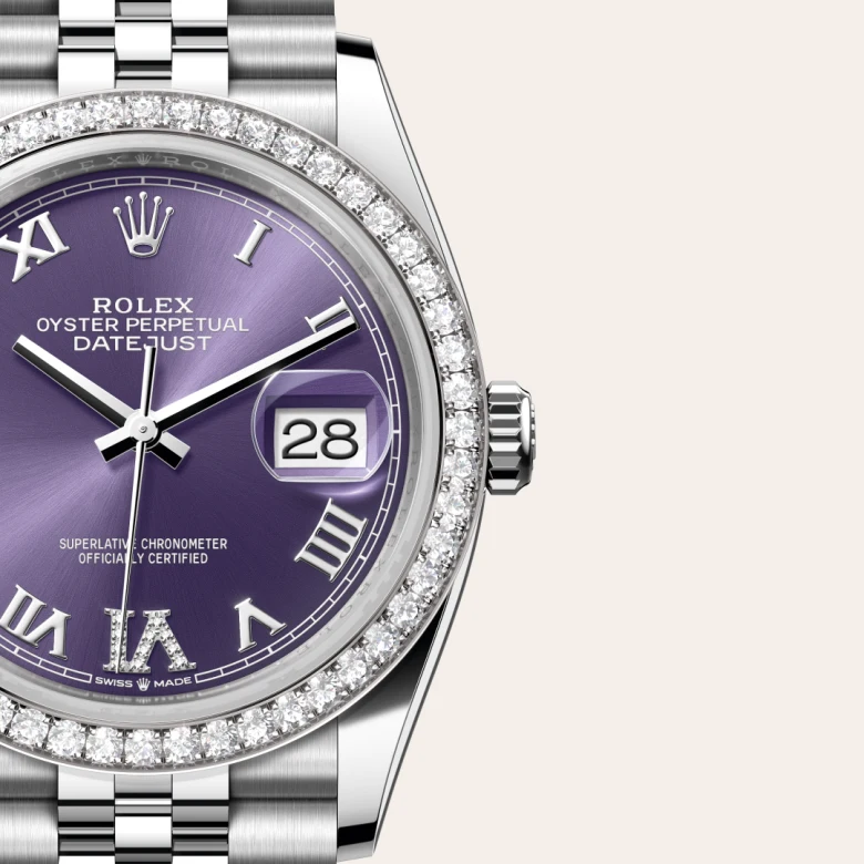 Rolex Datejust in White Rolesor - combination of Oystersteel and white gold, M126284RBR-0013 - GemOro
