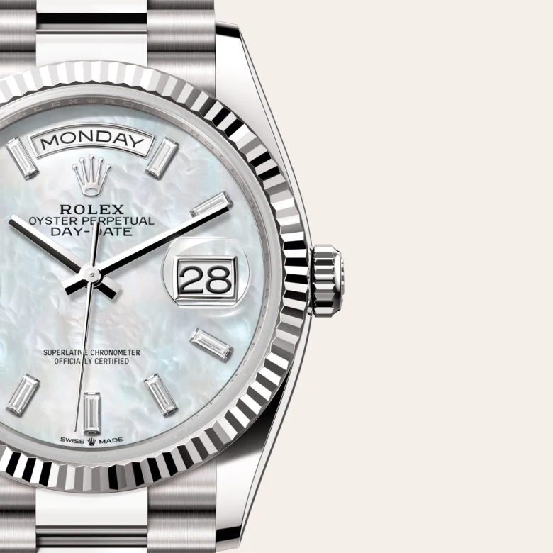Rolex Day-Date in 18 ct white gold, M128239-0065 - Build