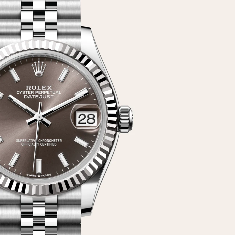 Rolex Datejust in White Rolesor - combination of Oystersteel and white gold, M278274-0016 - Rolex Boutique San Jose