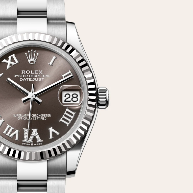 Rolex Datejust in White Rolesor - combination of Oystersteel and white gold, M278274-0027 - Rolex Boutique San Jose