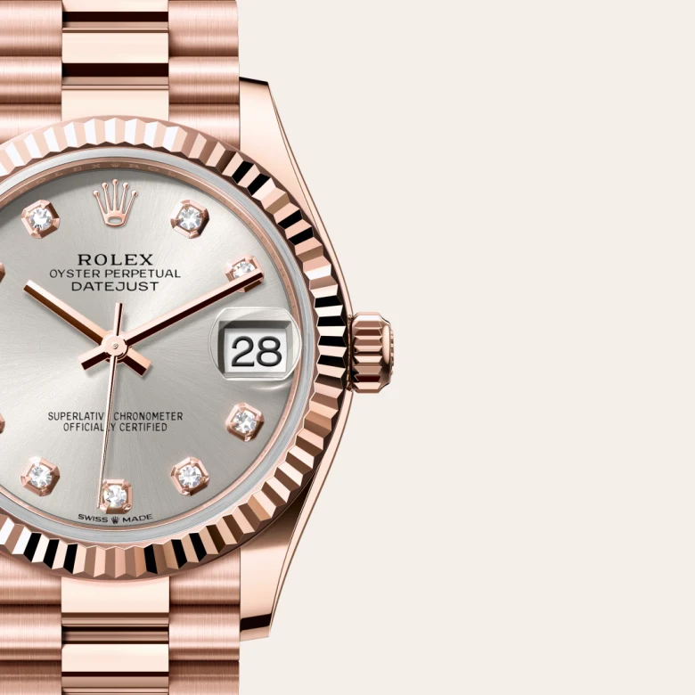 Rolex Datejust in 18 kt Everose gold, M278275-0039 - Rolex Boutique San Jose