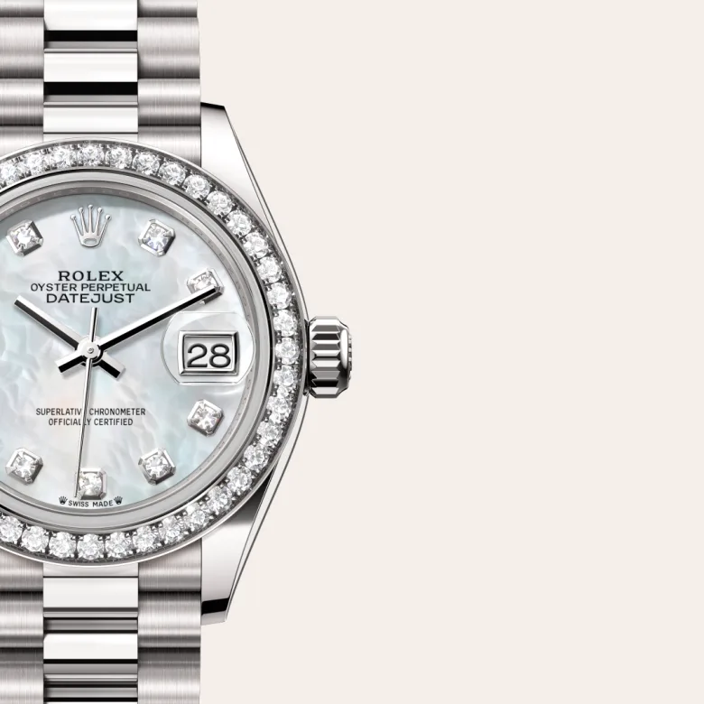 Rolex Lady-Datejust in 18 ct white gold, M279139RBR-0008 - Rolex Boutique San Jose