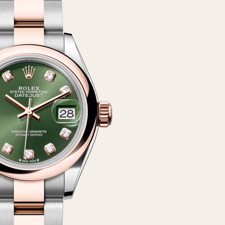 Rolex Lady-Datejust in Everose Rolesor - combination of Oystersteel and Everose gold, M279161-0008 - Rolex Boutique San Jose