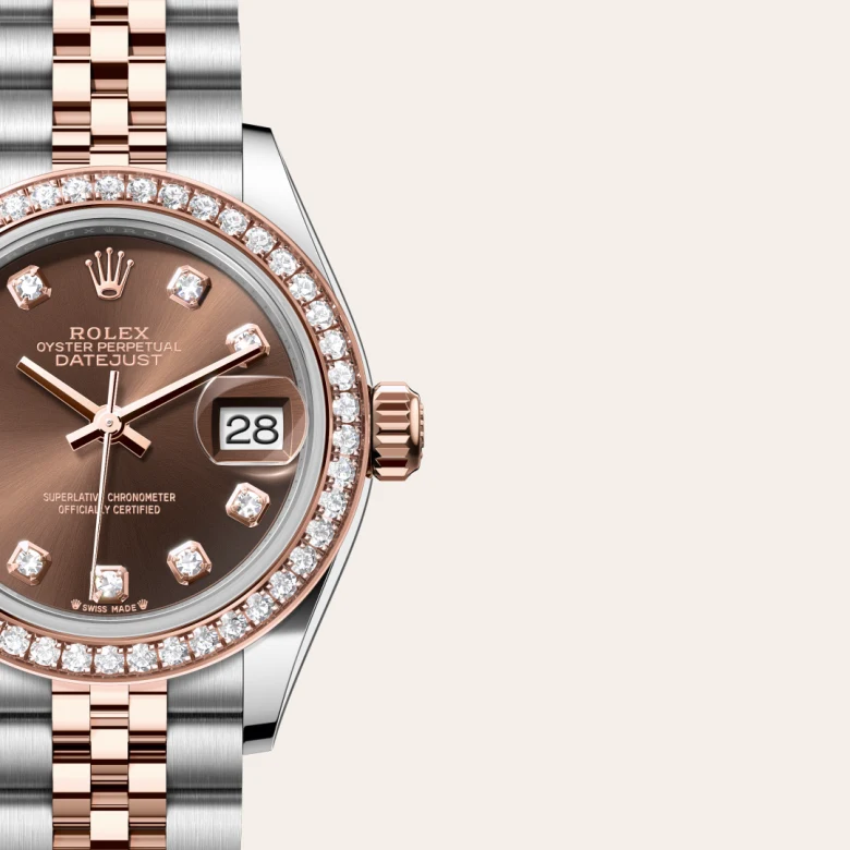 Rolex Lady-Datejust in Everose Rolesor - combination of Oystersteel and Everose gold, M279381RBR-0011 - Rolex Boutique San Jose