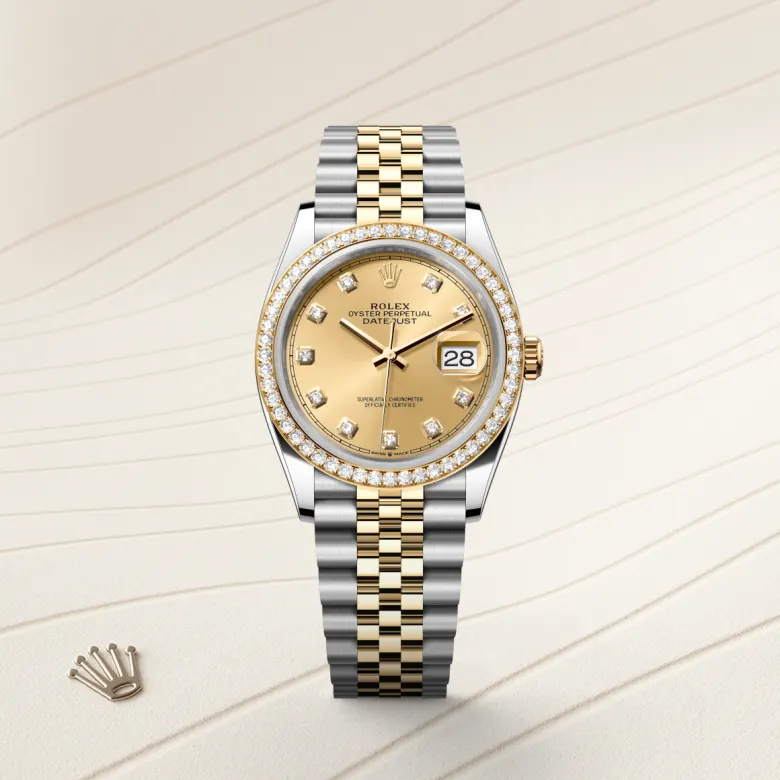 Rolex Datejust in Yellow Rolesor - combination of Oystersteel and yellow gold, M126283RBR-0003 - GemOro