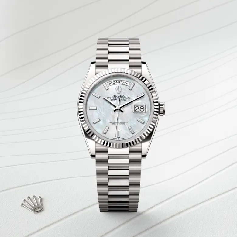Rolex Day-Date in 18 ct white gold, M128239-0065 - Build