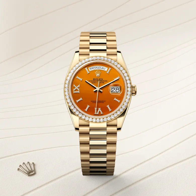 Rolex Day-Date in 18 ct yellow gold, M128348RBR-0049 - Build