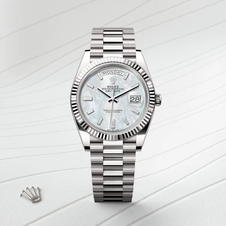 Rolex Day-Date in 18 ct white gold, M228239-0078 - Build