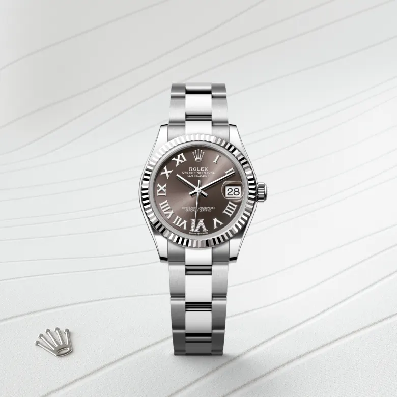 Rolex Datejust in White Rolesor - combination of Oystersteel and white gold, M278274-0027 - Rolex Boutique San Jose
