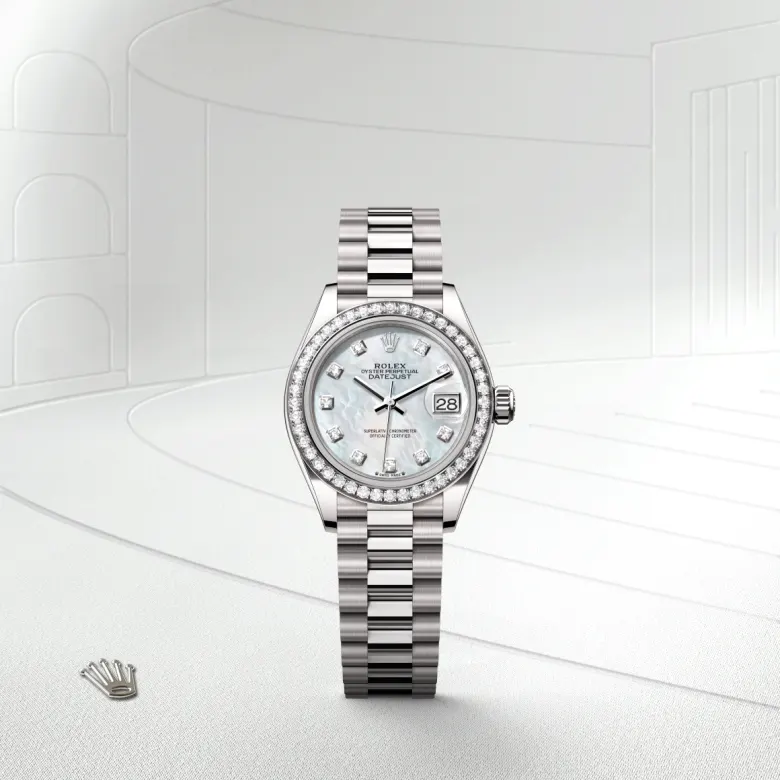 Rolex Lady-Datejust in 18 ct white gold, M279139RBR-0008 - Rolex Boutique San Jose