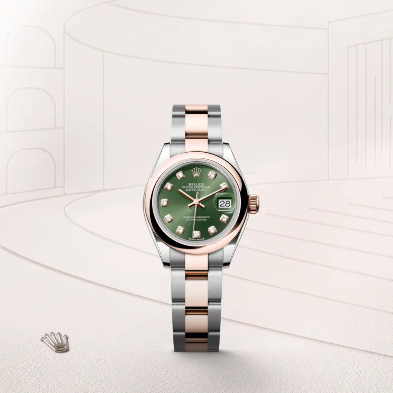 Rolex Lady-Datejust in Everose Rolesor - combination of Oystersteel and Everose gold, M279161-0008 - Rolex Boutique San Jose