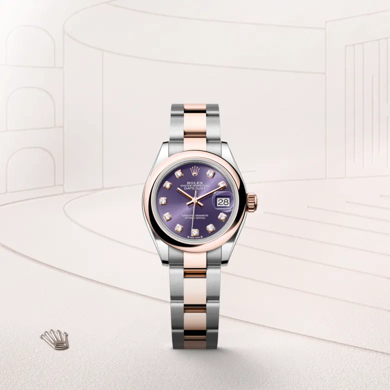 Rolex Lady-Datejust in Everose Rolesor - combination of Oystersteel and Everose gold, M279161-0016 - Rolex Boutique San Jose Rolex Lady-Datejust in Everose Rolesor - combination of Oystersteel and Everose gold, M279161-0016 - Rolex Boutique San Jose