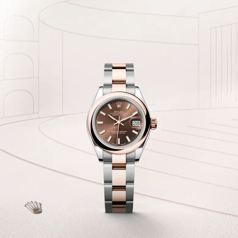 Rolex Lady-Datejust in Everose Rolesor - combination of Oystersteel and Everose gold, M279161-0018 - Rolex Boutique San Jose Rolex Lady-Datejust in Everose Rolesor - combination of Oystersteel and Everose gold, M279161-0018 - Rolex Boutique San Jose