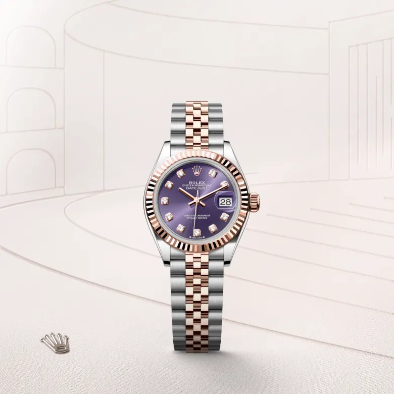 Rolex Lady-Datejust in Everose Rolesor - combination of Oystersteel and Everose gold, M279171-0015 - Rolex Boutique San Jose