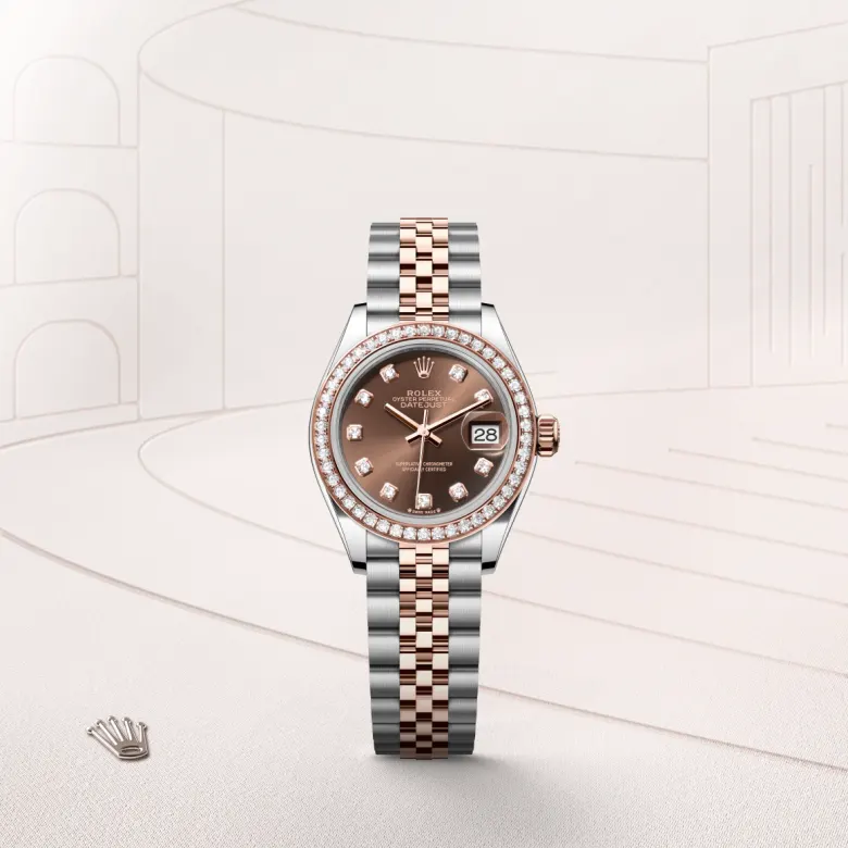 Rolex Lady-Datejust in Everose Rolesor - combination of Oystersteel and Everose gold, M279381RBR-0011 - Rolex Boutique San Jose