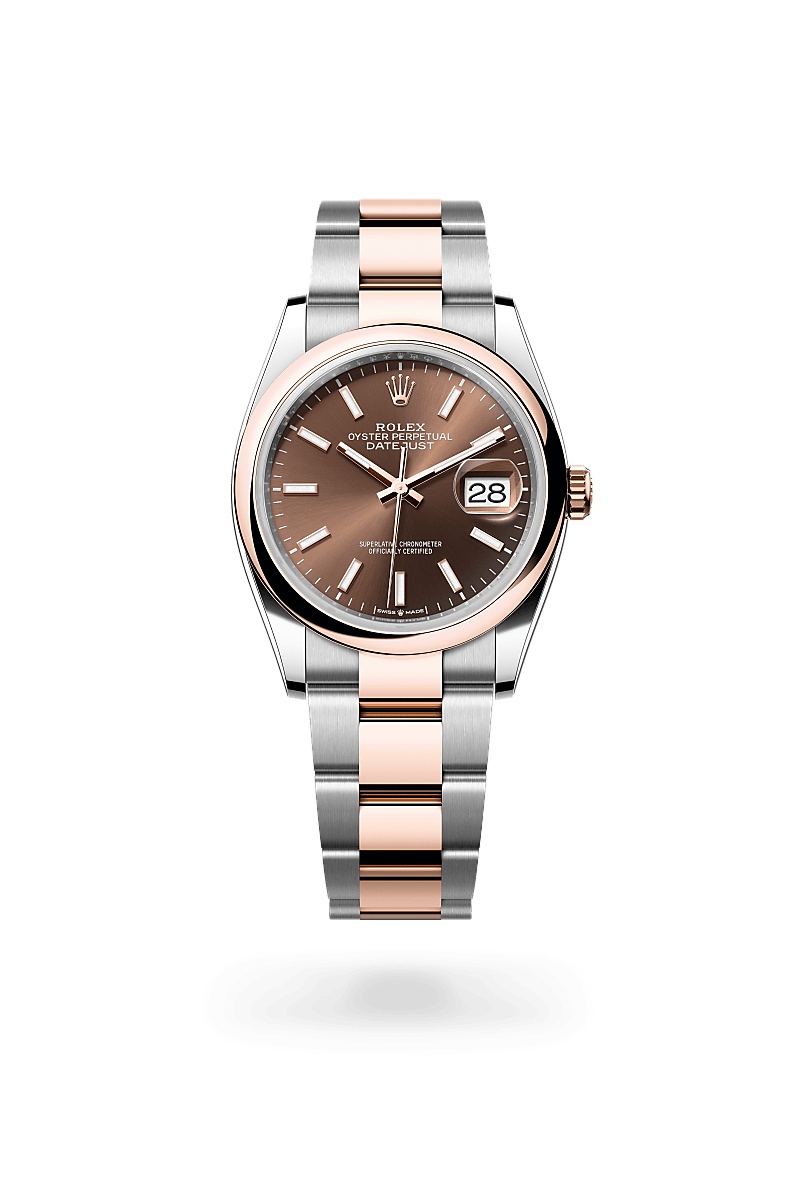 Rolex Datejust in Everose Rolesor - combination of Oystersteel and Everose gold, M126201-0044 - Rolex Boutique San Jose