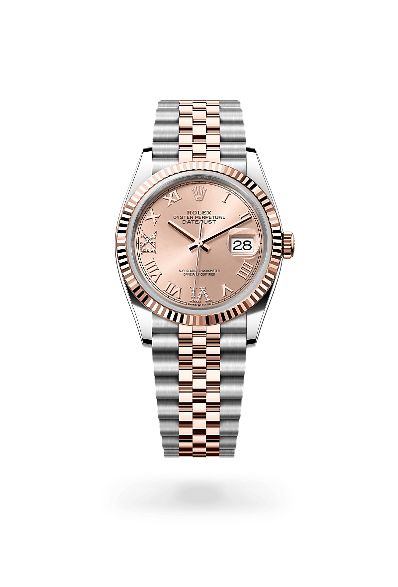 Rolex Datejust in Everose Rolesor - combination of Oystersteel and Everose gold, M126231-0027 - Rolex Boutique San Jose