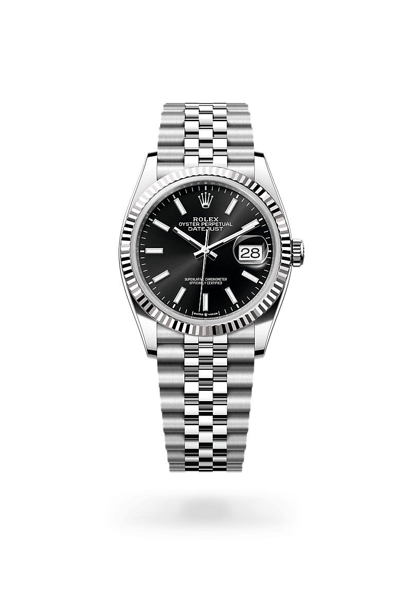 Rolex Datejust in White Rolesor - combination of Oystersteel and white gold, M126234-0015 - J. Vair Jewellers