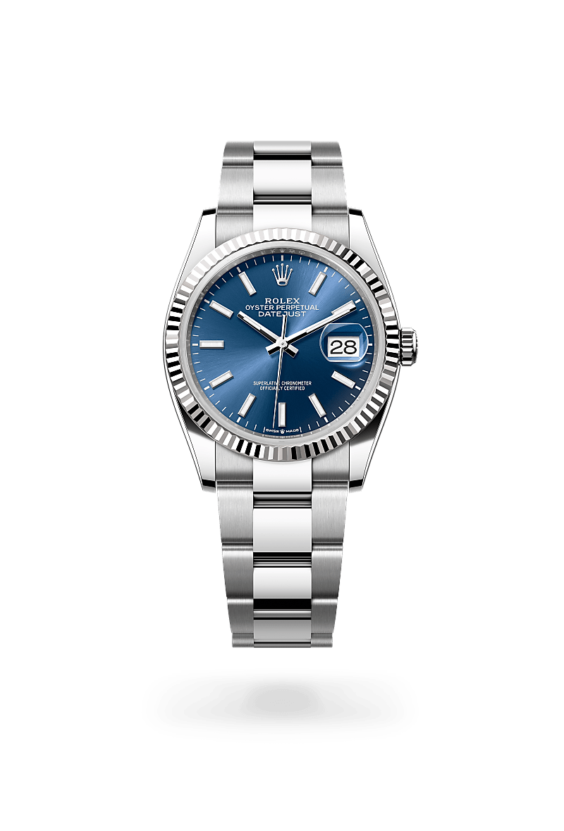 Rolex Datejust in White Rolesor - combination of Oystersteel and white gold, M126234-0018 - Rolex Boutique San Jose