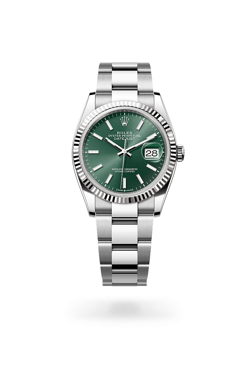 Rolex Datejust in White Rolesor - combination of Oystersteel and white gold, M126234-0052 - GemOro