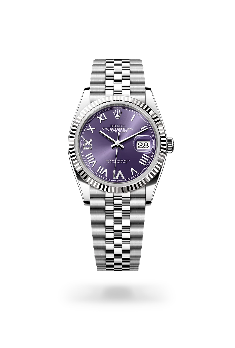 Rolex Datejust in White Rolesor - combination of Oystersteel and white gold, M126234-0063 - Joseph-Anthony