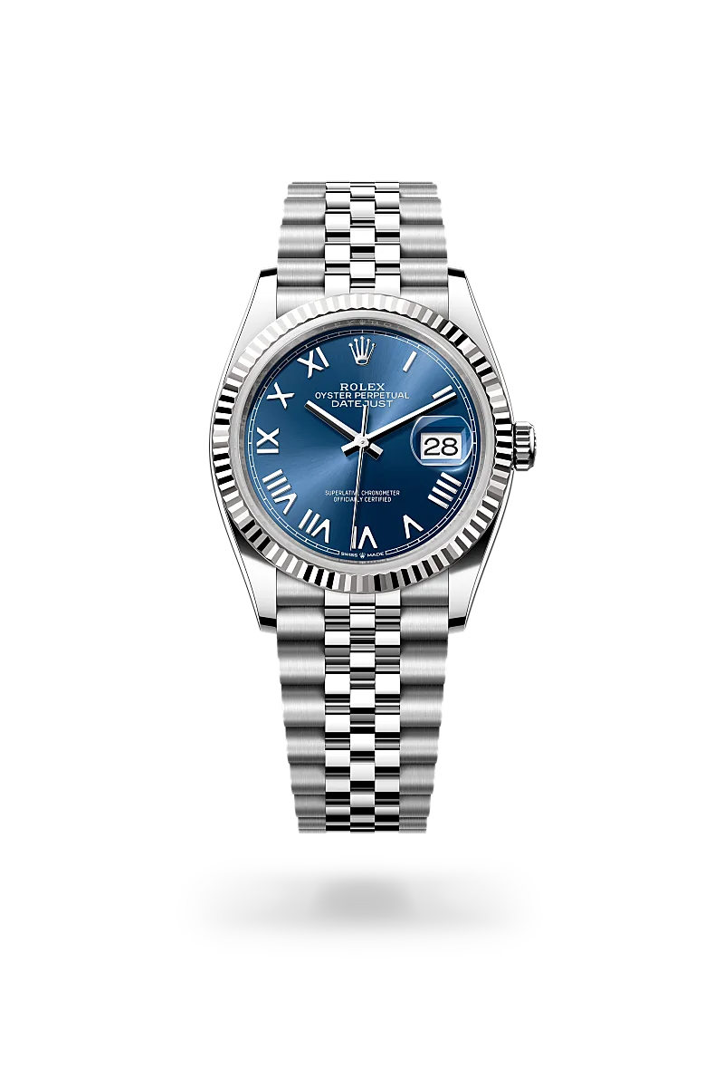 Rolex Datejust in White Rolesor - combination of Oystersteel and white gold, M126234-0069 - Joseph-Anthony
