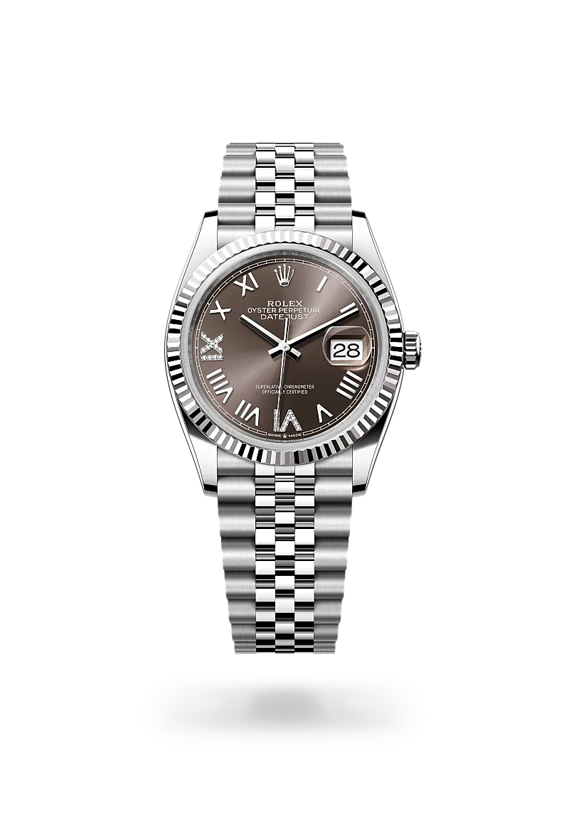 Rolex Datejust in White Rolesor - combination of Oystersteel and white gold, M126234-0071 - GemOro