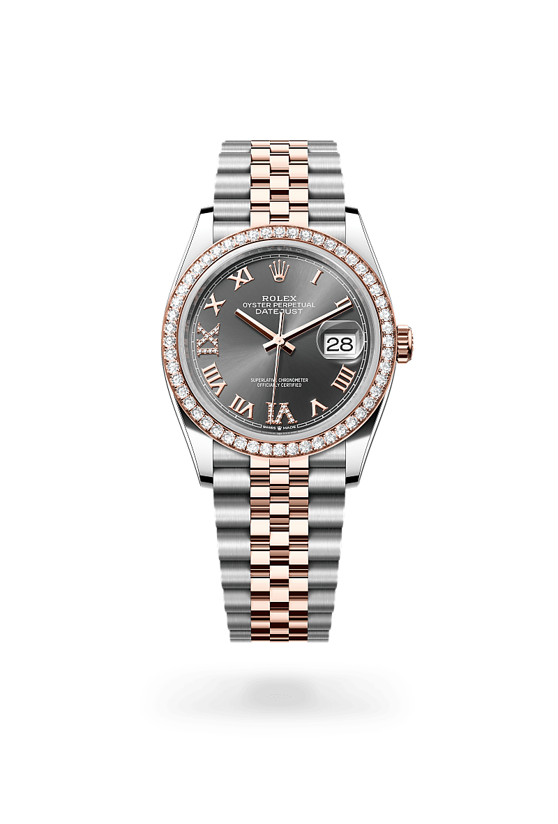 Rolex Datejust in Everose Rolesor - combination of Oystersteel and Everose gold, M126281RBR-0011 - Rolex Boutique San Jose