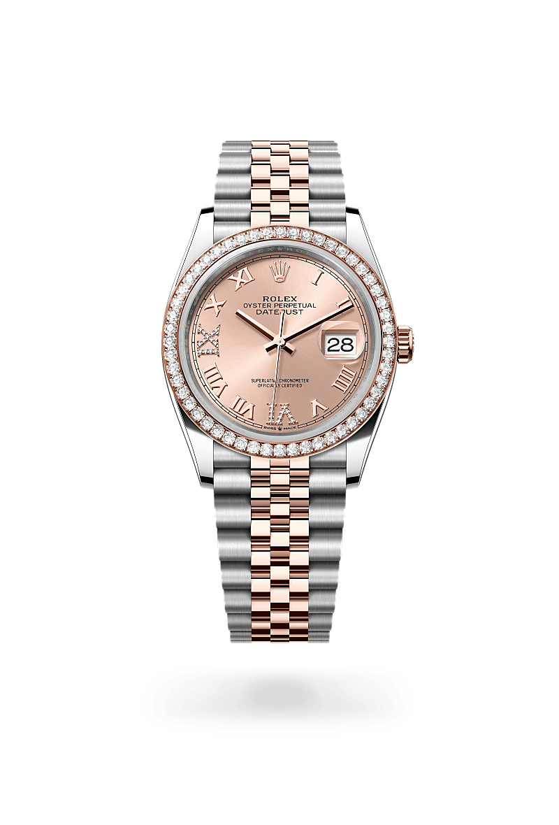 Rolex Datejust in Everose Rolesor - combination of Oystersteel and Everose gold, M126281RBR-0015 - J. Vair Jewellers