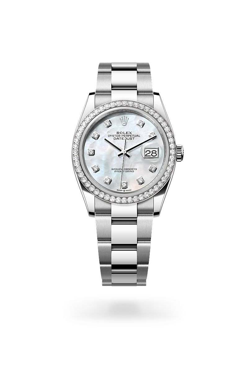 Rolex Datejust in White Rolesor - combination of Oystersteel and white gold, M126284RBR-0012 - Humbertown Jewellers