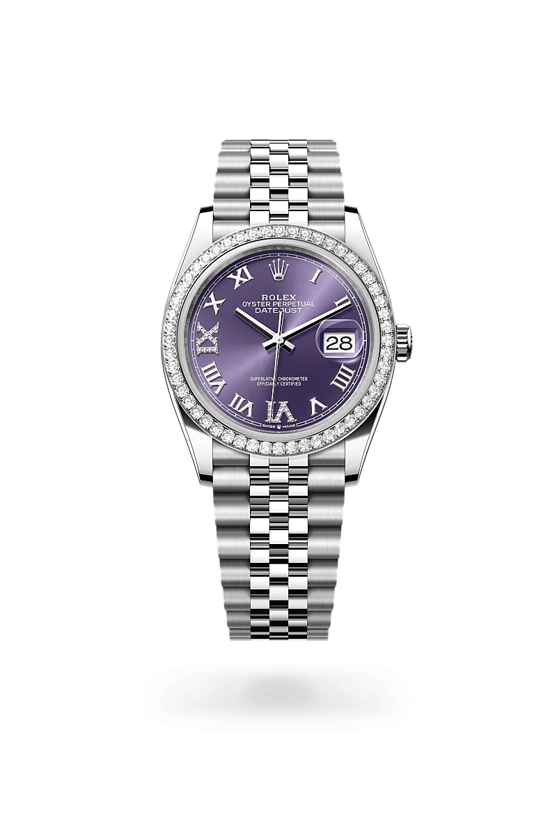 Rolex Datejust in White Rolesor - combination of Oystersteel and white gold, M126284RBR-0013 - GemOro