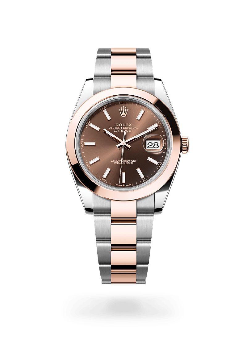 Rolex Datejust in Everose Rolesor - combination of Oystersteel and Everose gold, M126301-0001 - Rolex Boutique San Jose