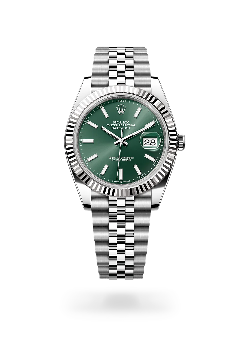 Rolex Datejust in White Rolesor - combination of Oystersteel and white gold, M126334-0028 - Joseph-Anthony