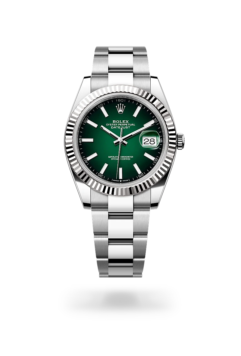 Rolex Datejust in White Rolesor - combination of Oystersteel and white gold, M126334-0033 - Rolex Boutique San Jose