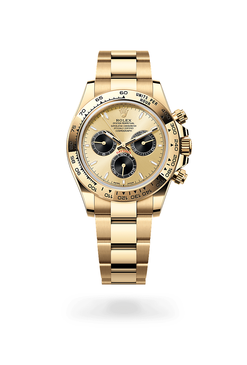 Rolex Cosmograph Daytona in 18 ct yellow gold, M126508-0006 - J. Vair Jewellers