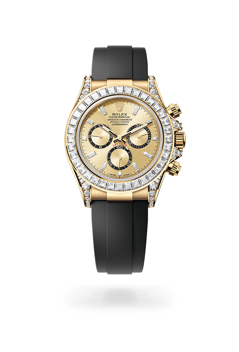 Rolex Cosmograph Daytona in 18 ct yellow gold with lugs set with diamonds, M126538TBR-0004 - Build