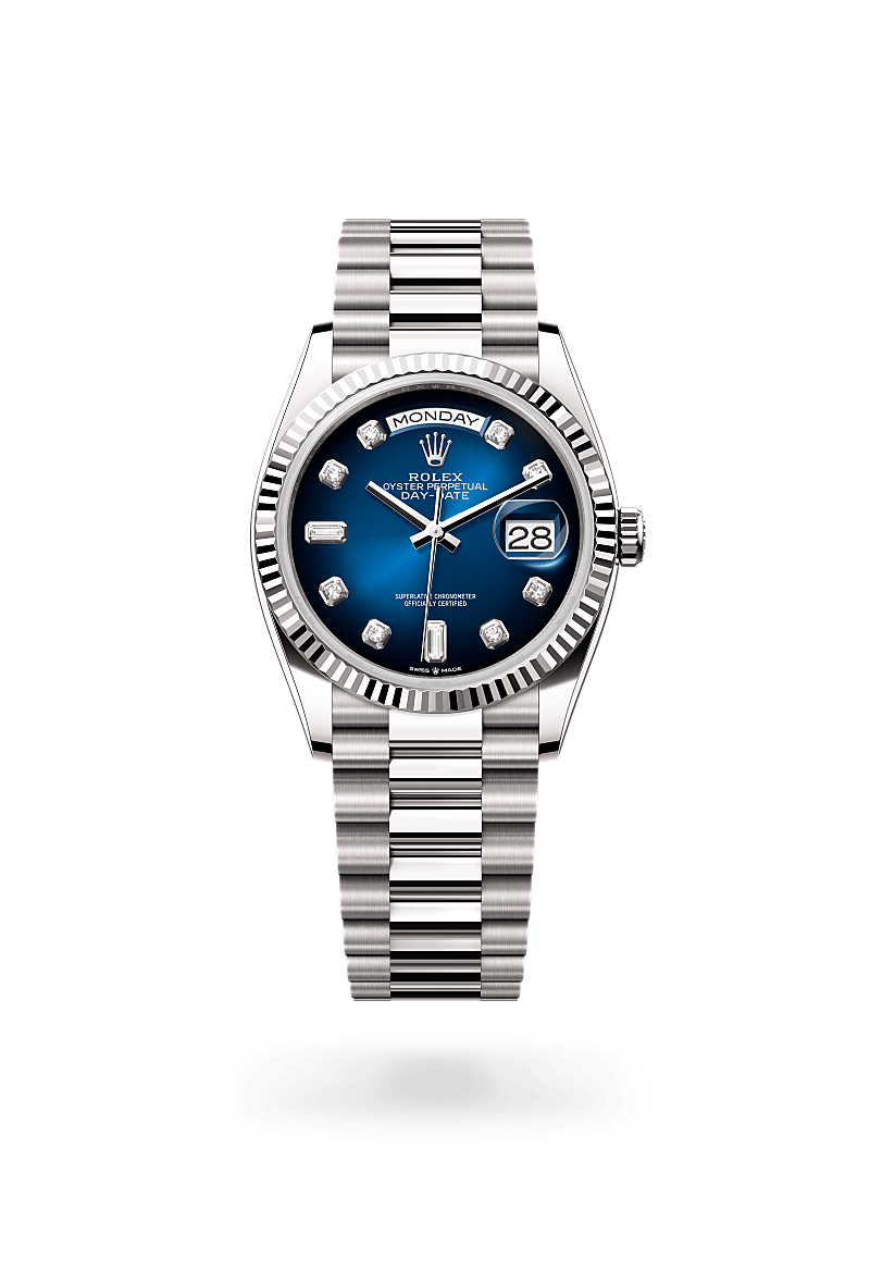 Rolex Day-Date in 18 ct white gold, M128239-0023 - Rolex Boutique San Jose