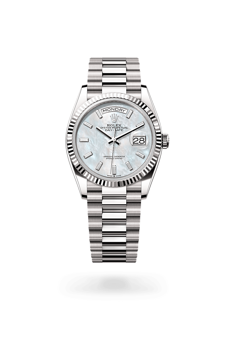 Rolex Day-Date in 18 ct white gold, M128239-0065 - Build