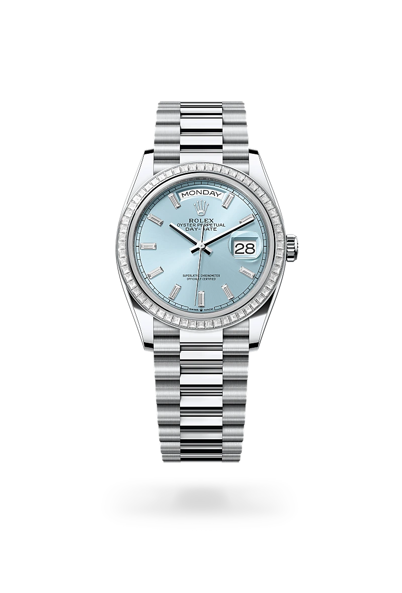 Rolex Day-Date in Platinum, M128396TBR-0003 - Rolex Boutique San Jose