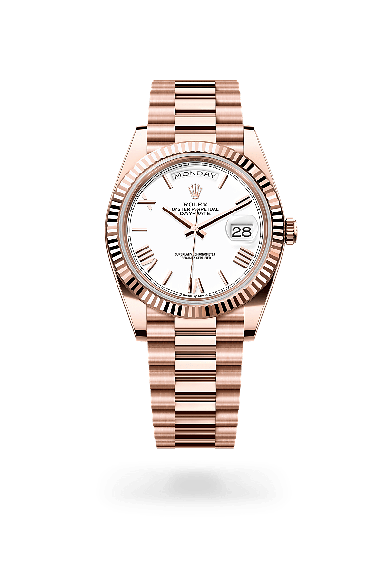 Rolex Day-Date in 18 ct Everose gold, M228235-0032 - Humbertown Jewellers
