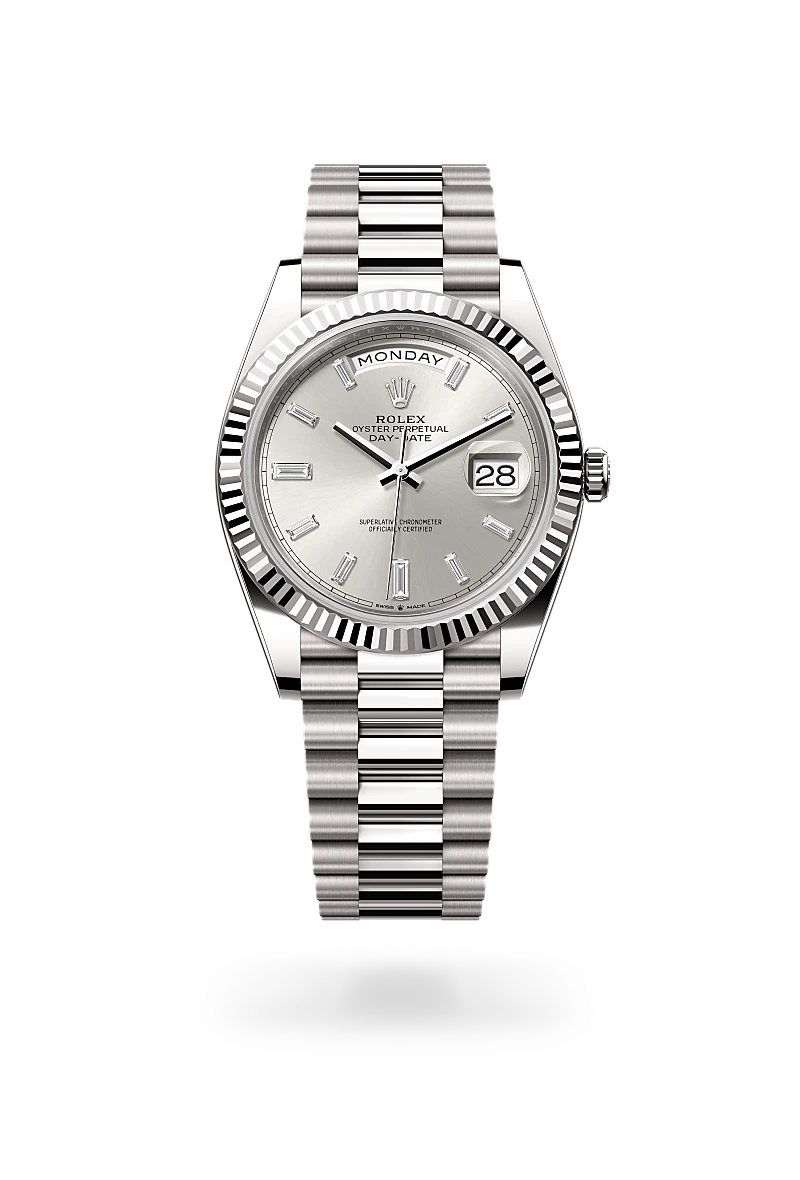 Rolex Day-Date in 18 ct white gold, M228239-0003 - Rolex Boutique San Jose