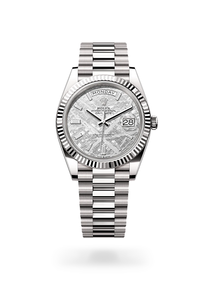 Rolex Day-Date in 18 ct white gold, M228239-0055 - J. Vair Jewellers