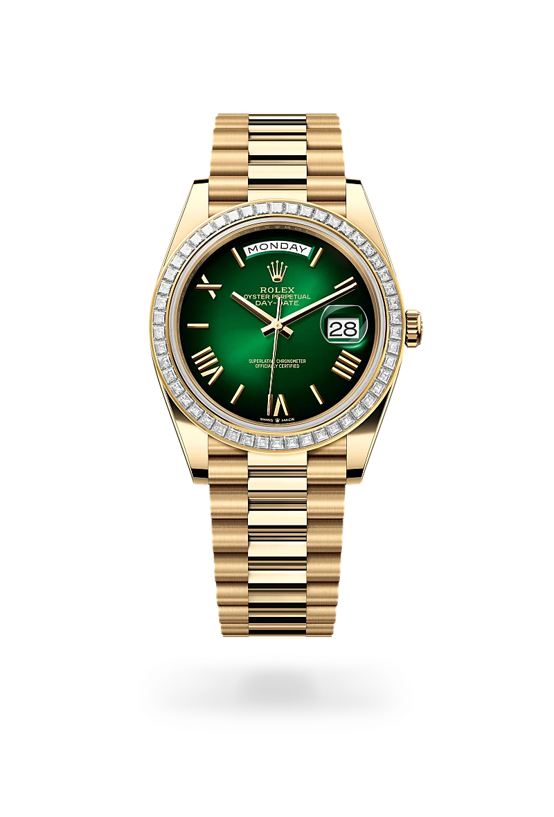 Rolex Day-Date in 18 kt yellow gold, M228398TBR-0042 - Heller Jewelers