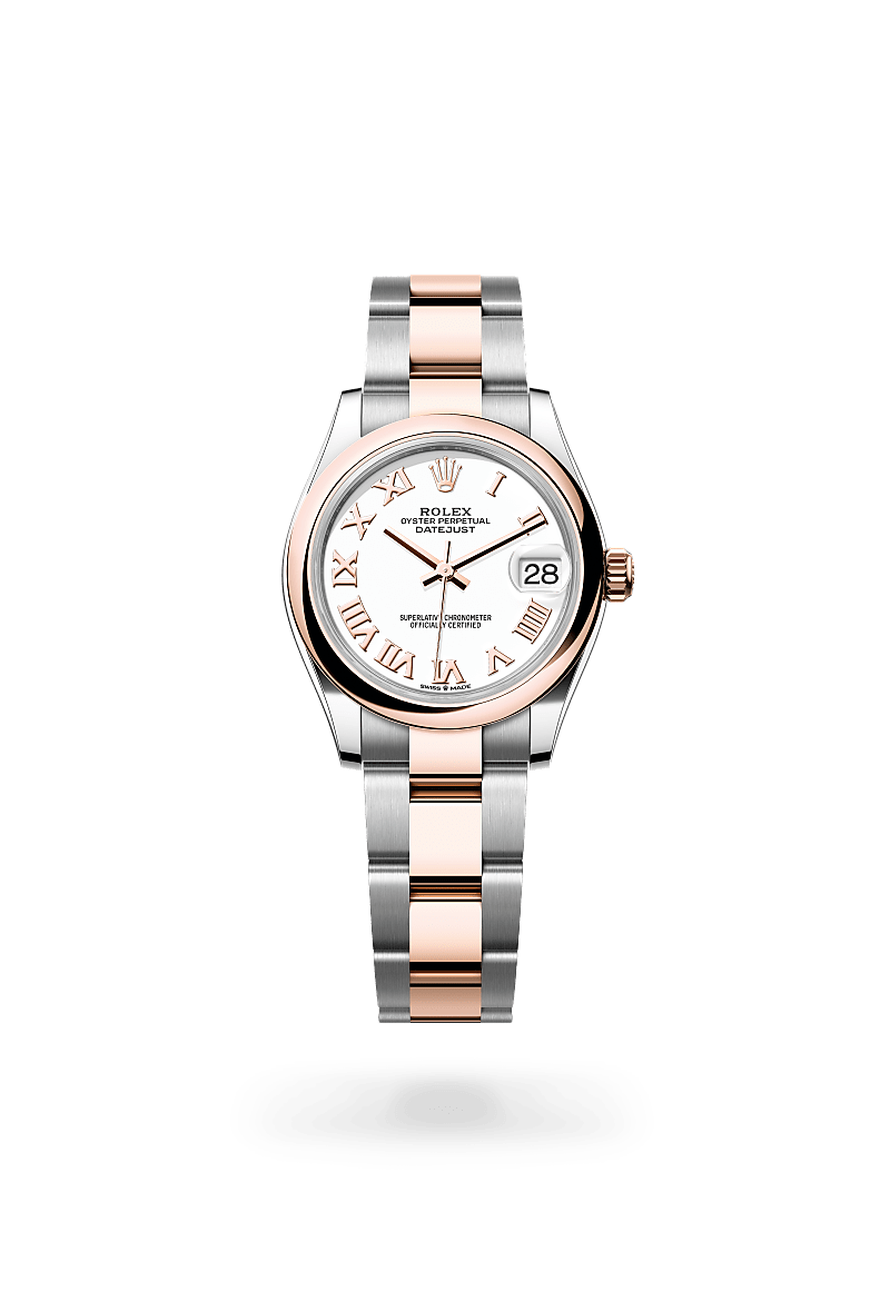Rolex Datejust in Everose Rolesor - combination of Oystersteel and Everose gold, M278241-0001 - Rolex Boutique San Jose