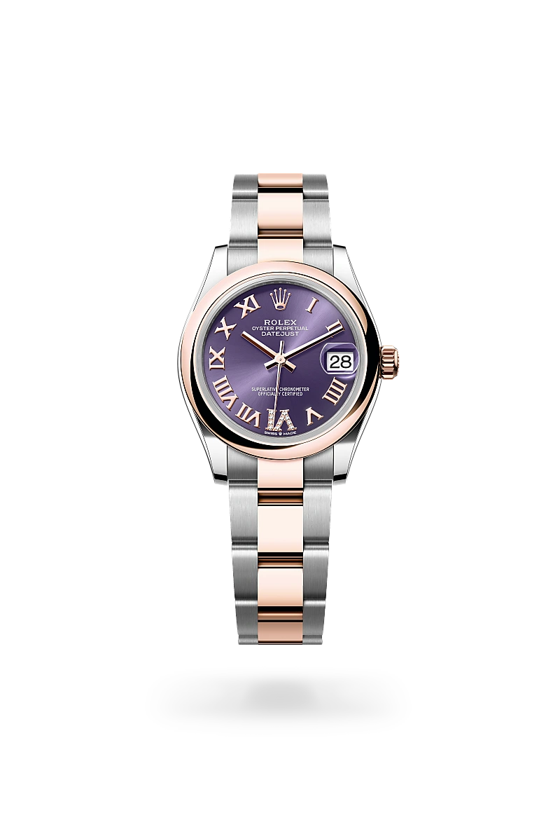 Rolex Datejust in Everose Rolesor - combination of Oystersteel and Everose gold, M278241-0019 - Heller Jewelers