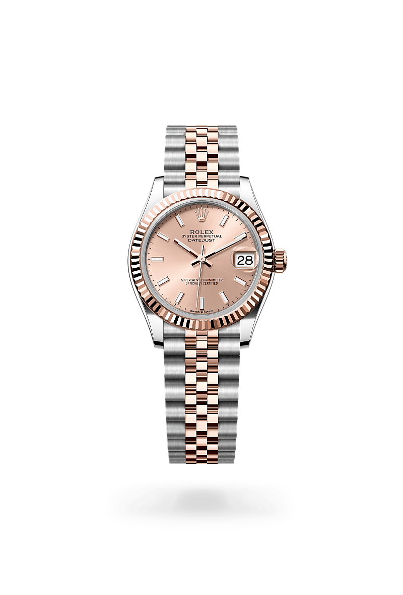 Rolex Datejust in Everose Rolesor - combination of Oystersteel and Everose gold, M278271-0010 - Rolex Boutique San Jose