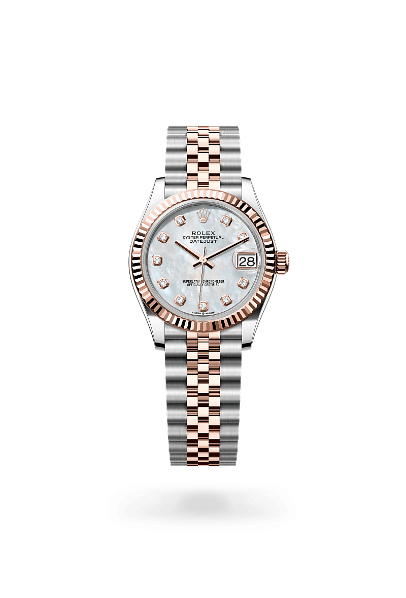 Rolex Datejust in Everose Rolesor - combination of Oystersteel and Everose gold, M278271-0026 - La Différence Time Centre