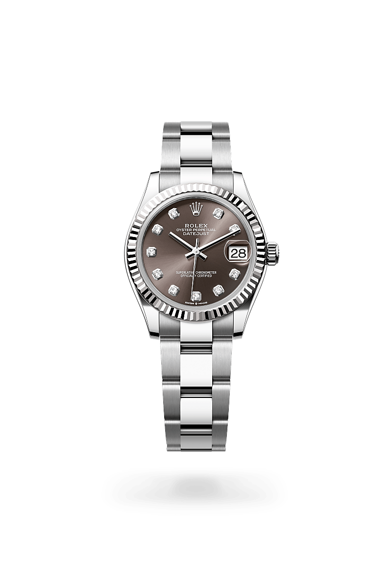 Rolex Datejust in White Rolesor - combination of Oystersteel and white gold, M278274-0007 - Humbertown Jewellers