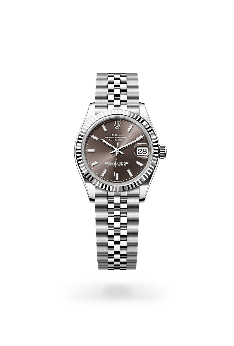 Rolex Datejust in White Rolesor - combination of Oystersteel and white gold, M278274-0016 - Rolex Boutique San Jose